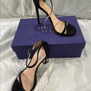 Stuart Weitzman- w/dust bag Black Goose Bump Nappa